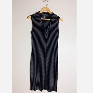 BANANA REPUBLIC SMALL Stretchy Black & Gray Dress